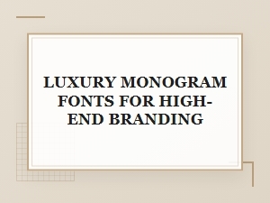 Elegant Monogram Fonts for High-End Branding